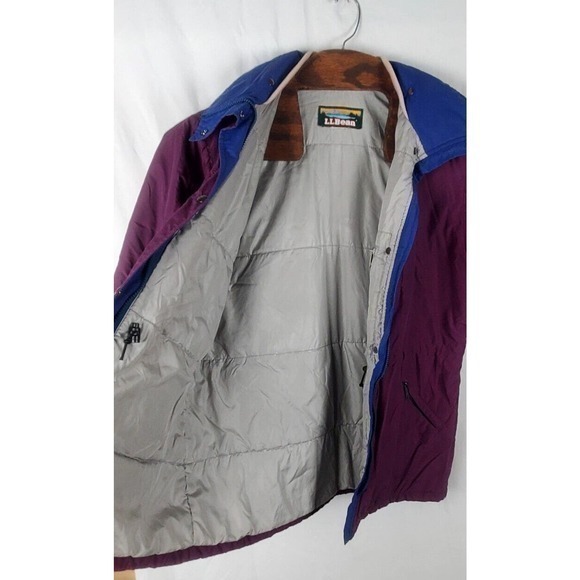 Vintage LL BEAN‎ Purple Insulated Waterproof  PENOBSCOT Parka XL 70s-90s Amazing - Picture 9 of 9